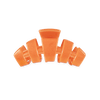 TELETIES - Classic Showbiz Small Hair Clip in Orange - Small - Image - 1