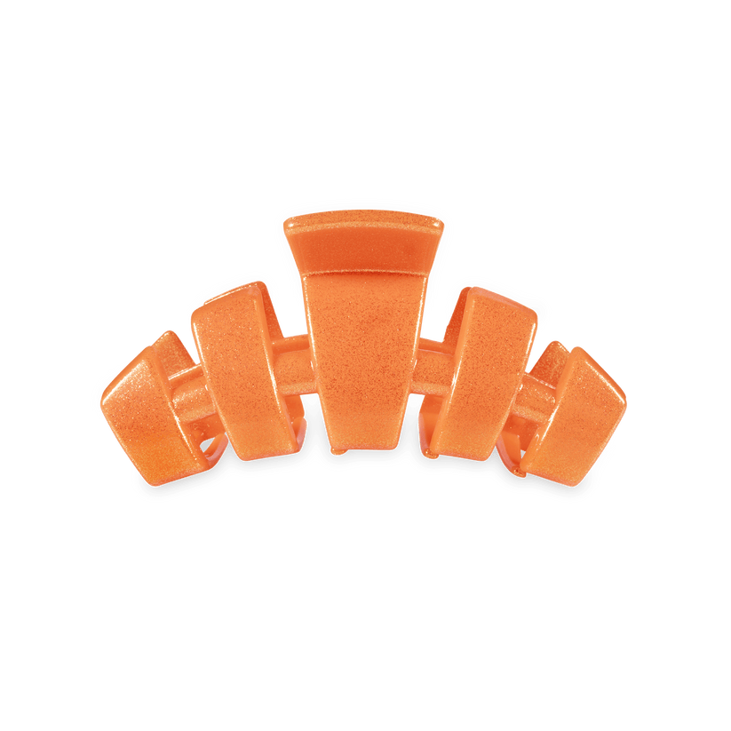 TELETIES - Classic Showbiz Small Hair Clip in Orange - Small - Image 1