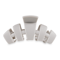 Classic Silver Flames Large Claw Hair Clip in Gray - Large