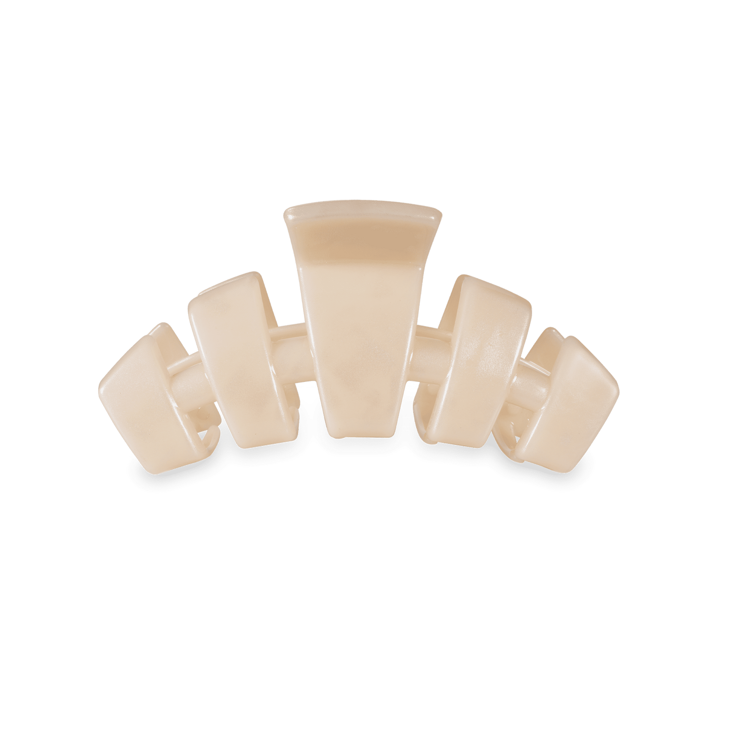 TELETIES - Classic Soft Surf Small Hair Clip in Tan - Small