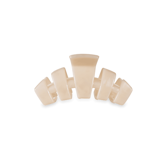 Classic Soft Surf Tiny Hair Clip in Tan - Tiny