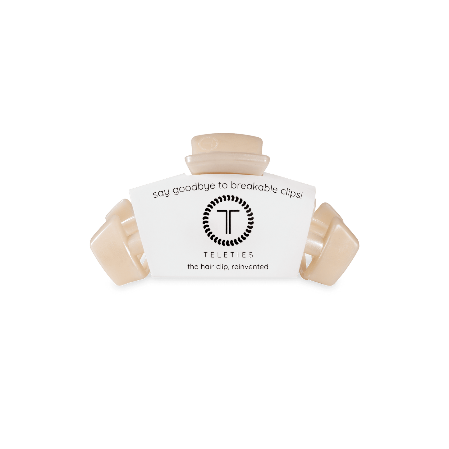 TELETIES - Classic Soft Surf Tiny Hair Clip in Tan - Tiny