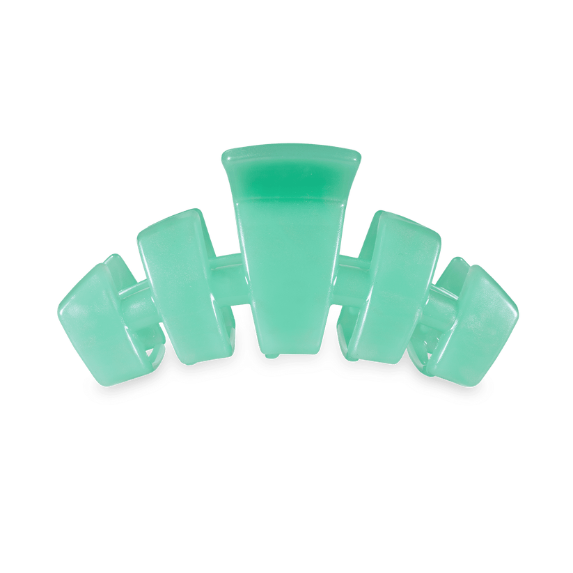 TELETIES - Classic Spring Splash Medium Hair Clip in Green - Medium - Image 1