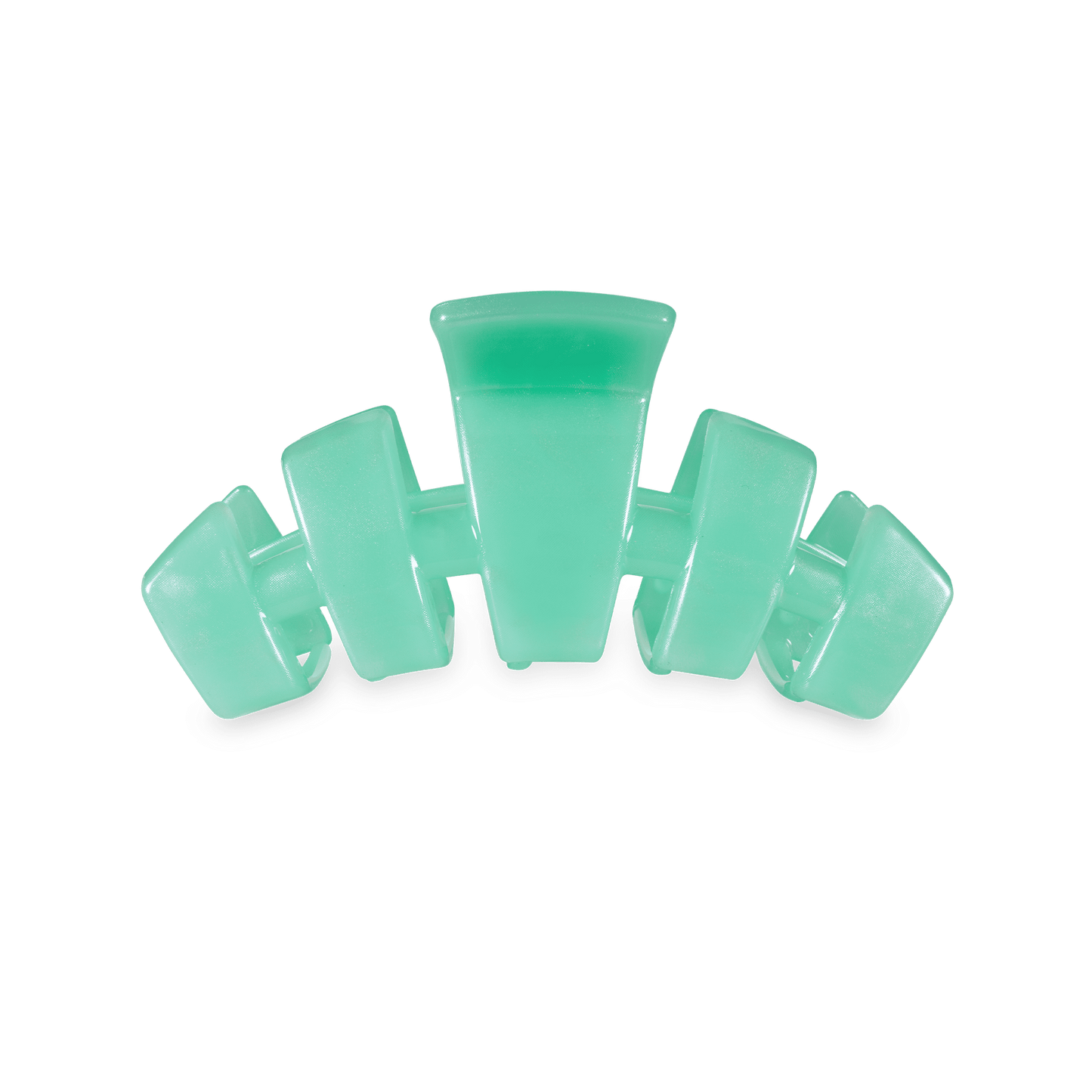 TELETIES - Classic Spring Splash Small Hair Clip in Green - Small