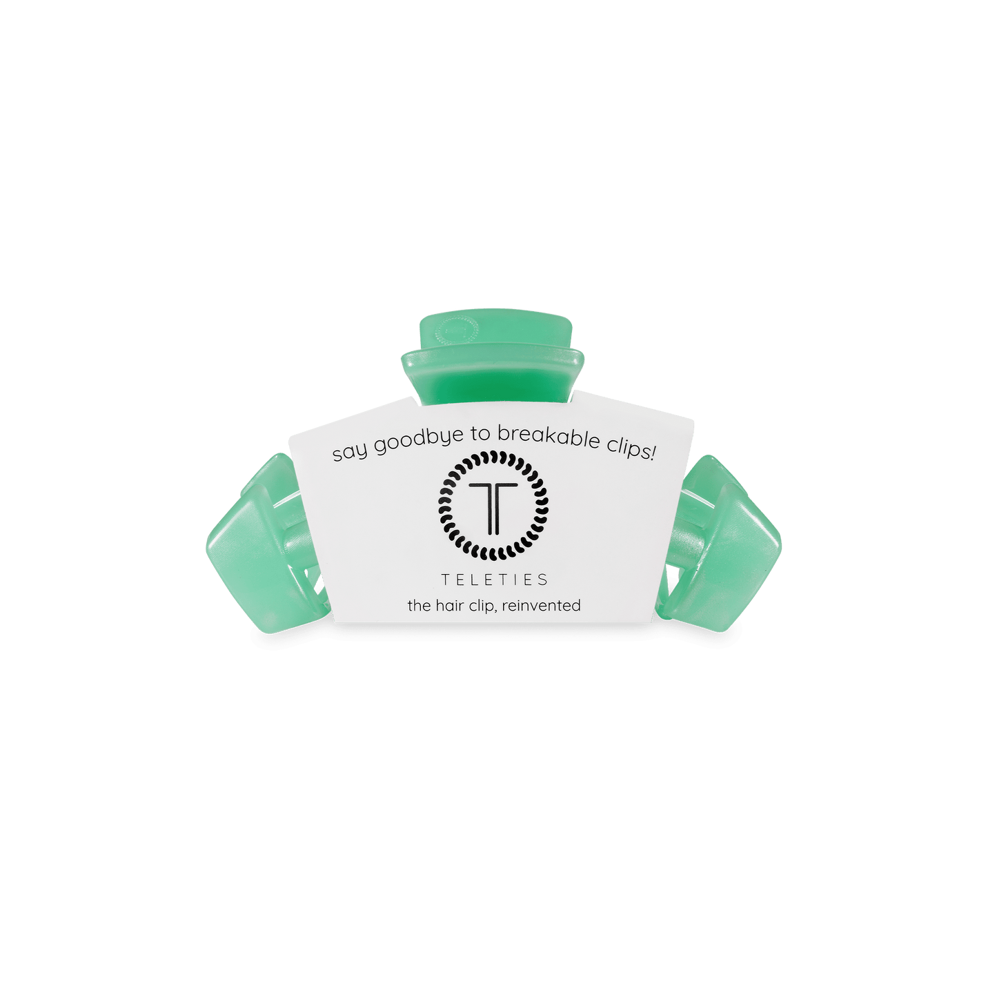 TELETIES - Classic Spring Splash Tiny Hair Clip in Green  - Tiny