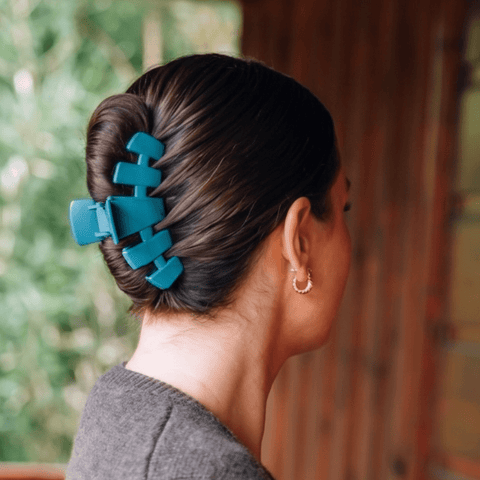 Classic Teal With It Large Claw Clip