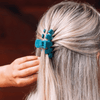 Classic Teal With It Small Claw Clip - Hair Clips - TELETIES
