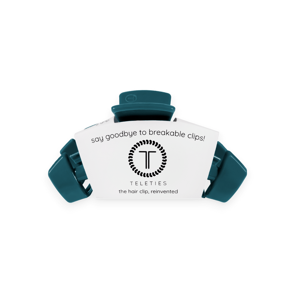 Classic Teal With It Small Claw Clip - Hair Clips - TELETIES
