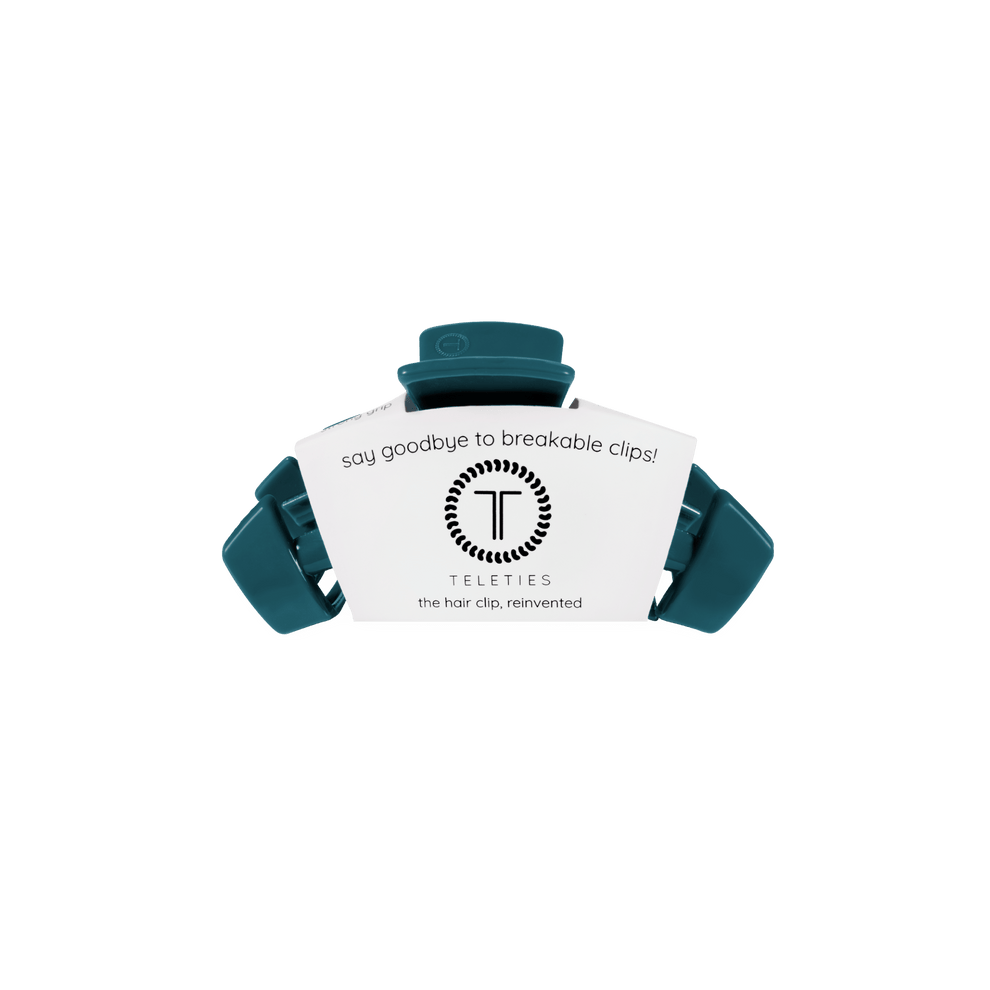 Classic Teal With It Tiny Claw Clip - Hair Clips - TELETIES
