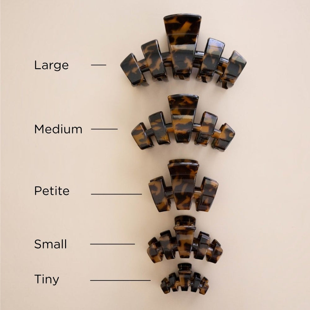 Classic Tortoise Petite Claw Clip - Hair Clips - TELETIES
