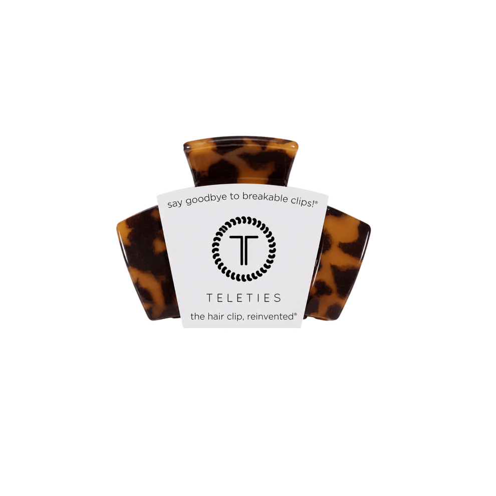 Classic Tortoise Petite Claw Clip - Hair Clips - TELETIES

