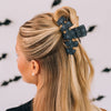 TELETIES - Classic Webbed Large Hair Clip in Black - Large - Image - 4