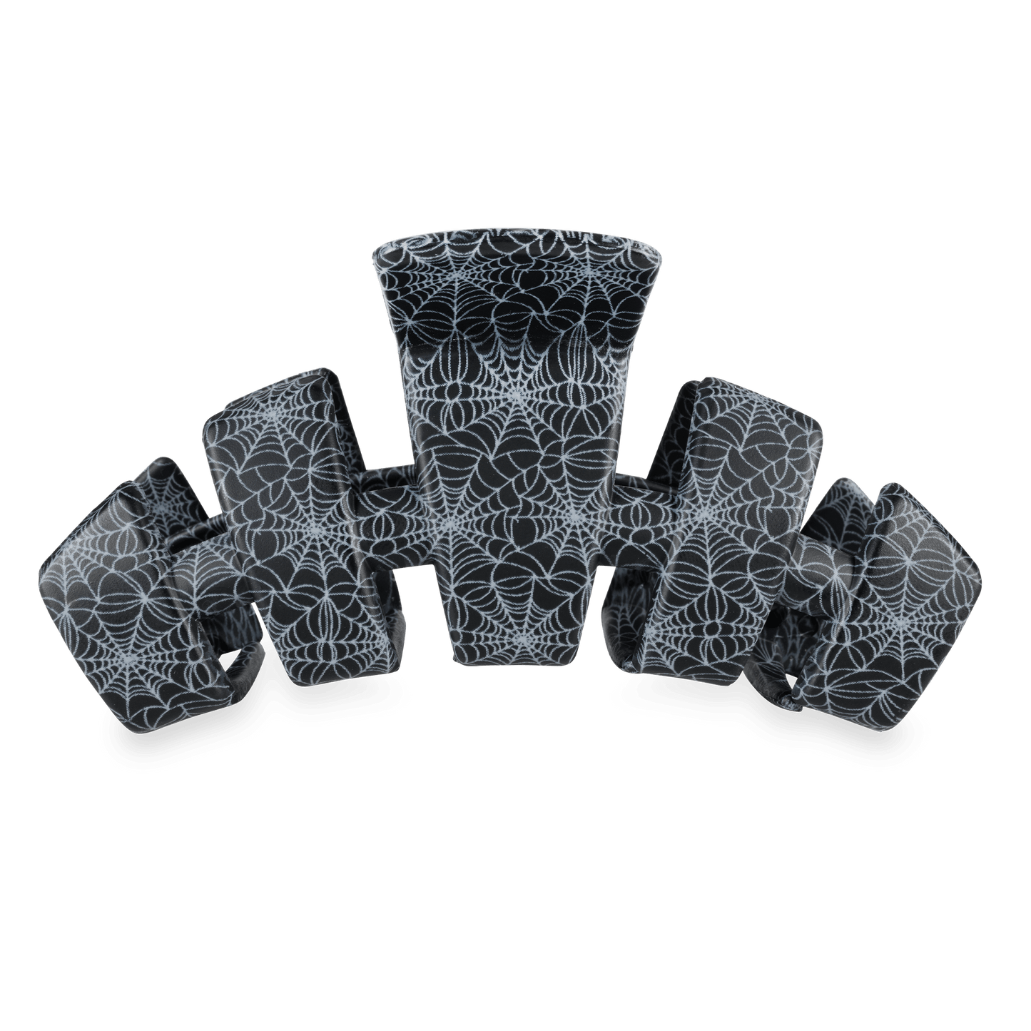 TELETIES - Classic Webbed Large Hair Clip in Black - Large