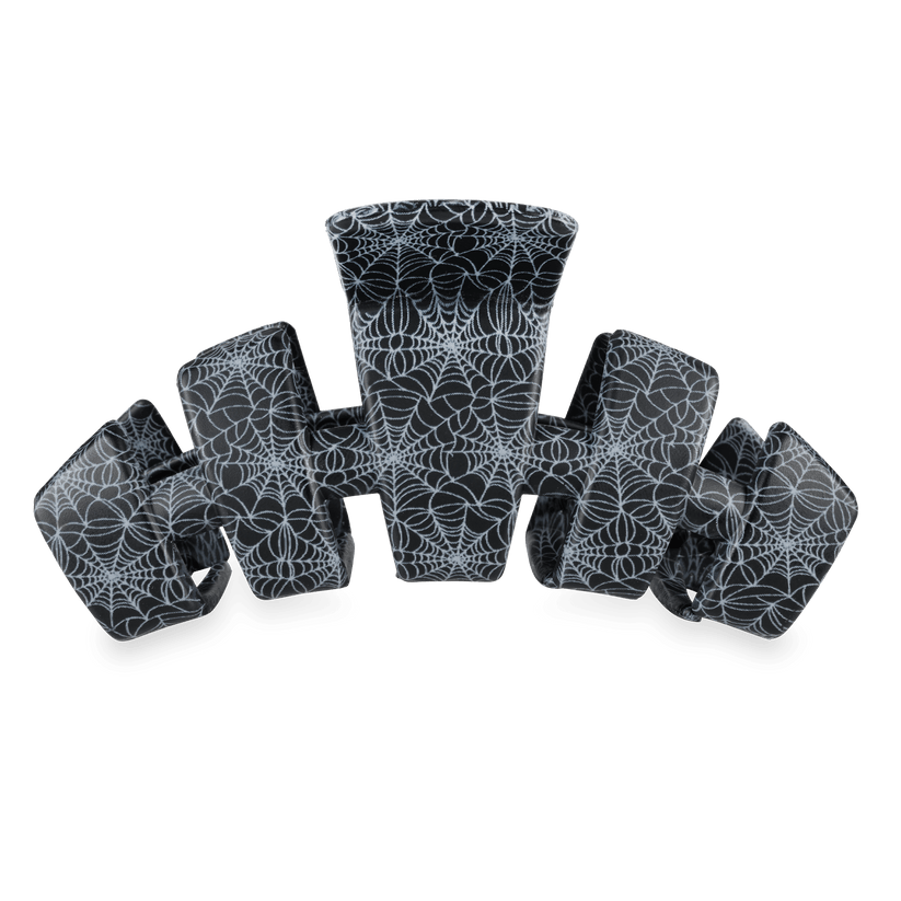 TELETIES - Classic Webbed Large Hair Clip in Black - Large - Image 1