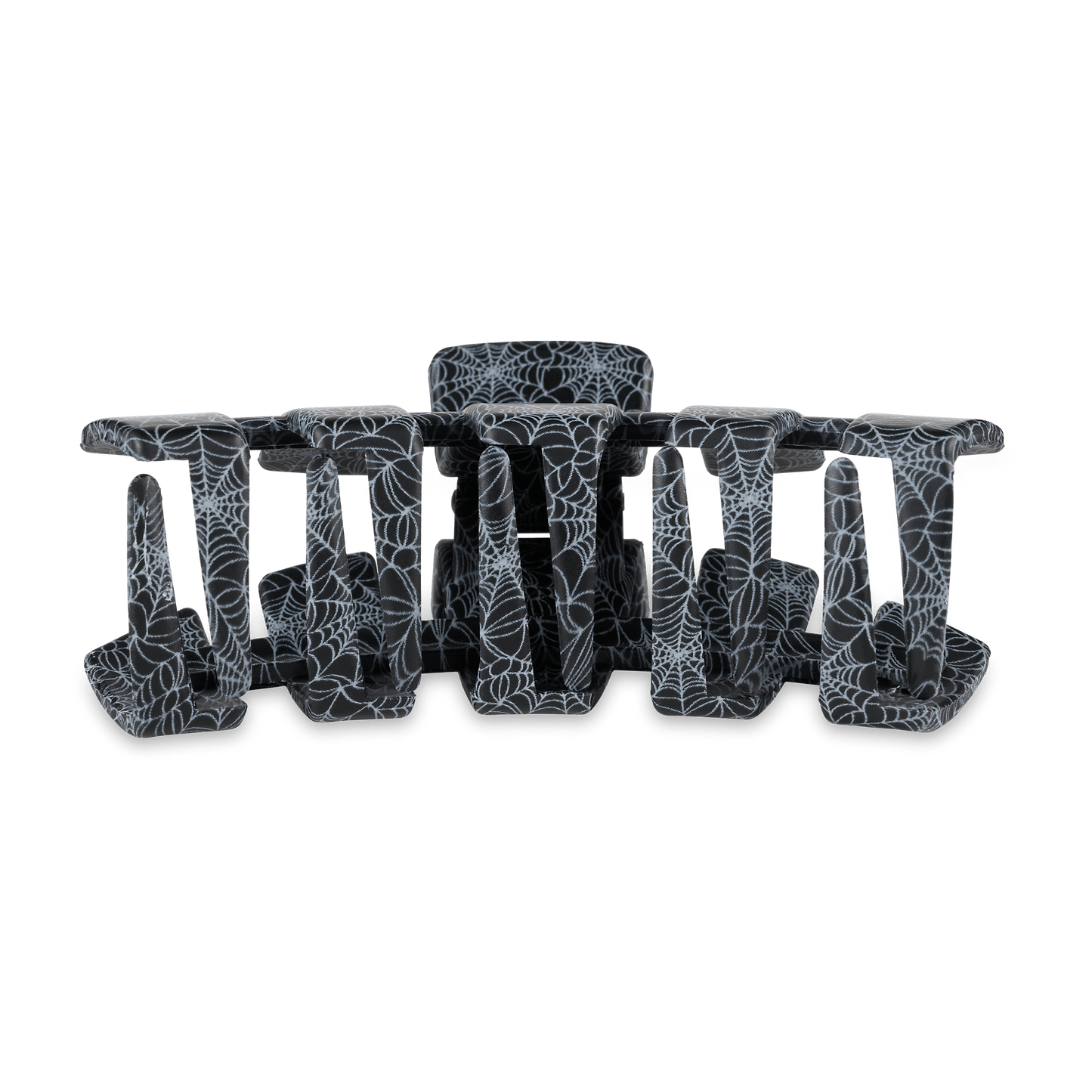 TELETIES - Classic Webbed Large Hair Clip in Black - Large