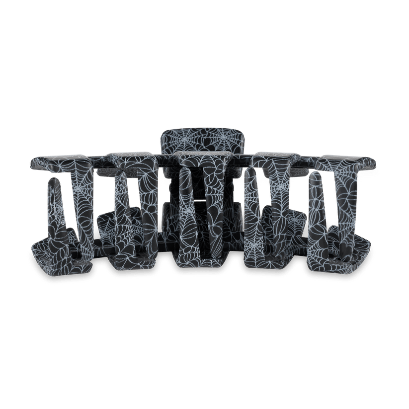 TELETIES - Classic Webbed Large Hair Clip in Black - Large - Image 3