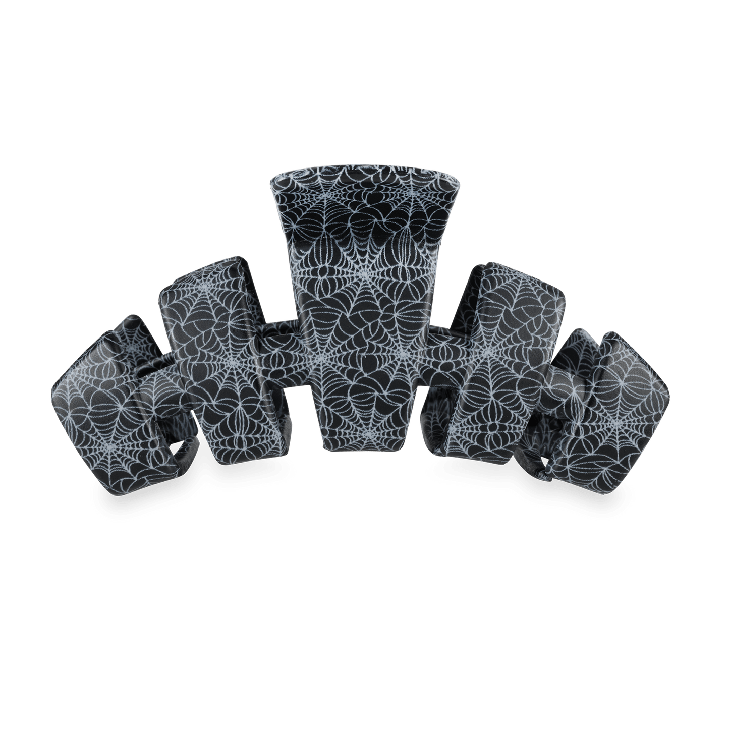 TELETIES - Classic Webbed Medium Hair Clip in Black - Medium