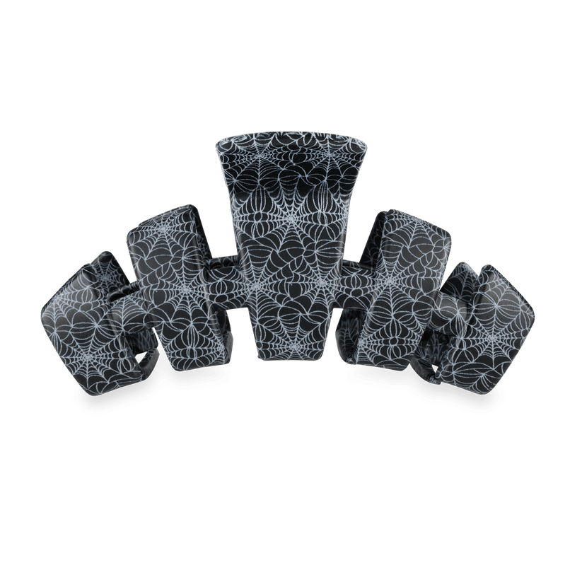 TELETIES - Classic Webbed Medium Hair Clip in Black - Medium - Image 1
