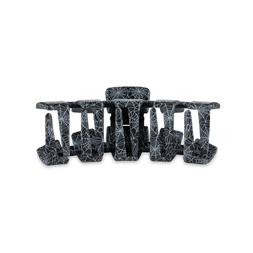 TELETIES - Classic Webbed Medium Hair Clip in Black - Medium - Image 3