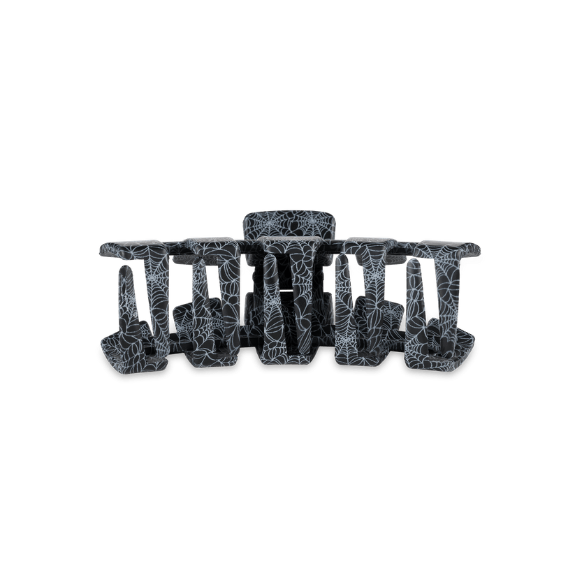 TELETIES - Classic Webbed Small Hair Clip in Black - Small - Image 3