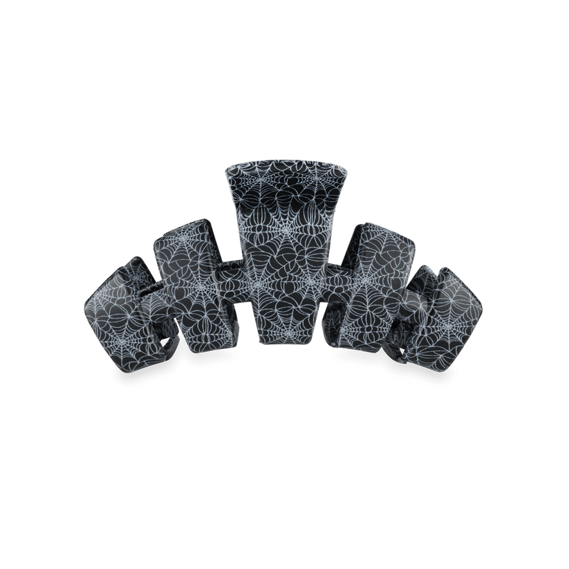 TELETIES - Classic Webbed Small Hair Clip in Black - Small - Image 1