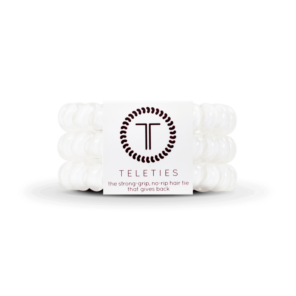 Coconut White Large Hair Ties - Hair Ties - TELETIES
