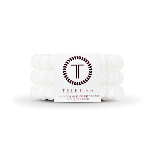 Coconut White Large Hair Ties in White - Large