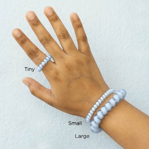 Coconut White Large Hair Ties - Hair Ties - TELETIES
