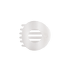 Coconut White Medium Flat Circle Hair Clip - Hair Clips - TELETIES

