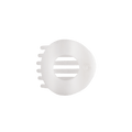 Coconut White Medium Flat Circle Hair Clip
                in White - Medium
            