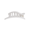 Coconut White Medium Flat Circle Hair Clip - Hair Clips - TELETIES
