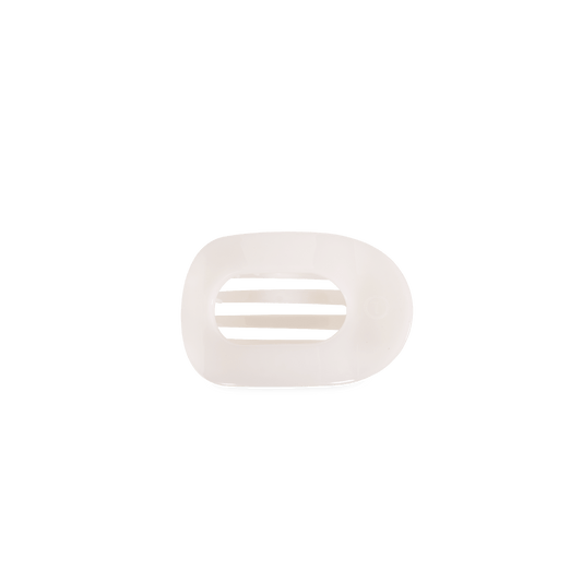 Coconut White Tiny Flat Round Clip
                in White - Tiny
              