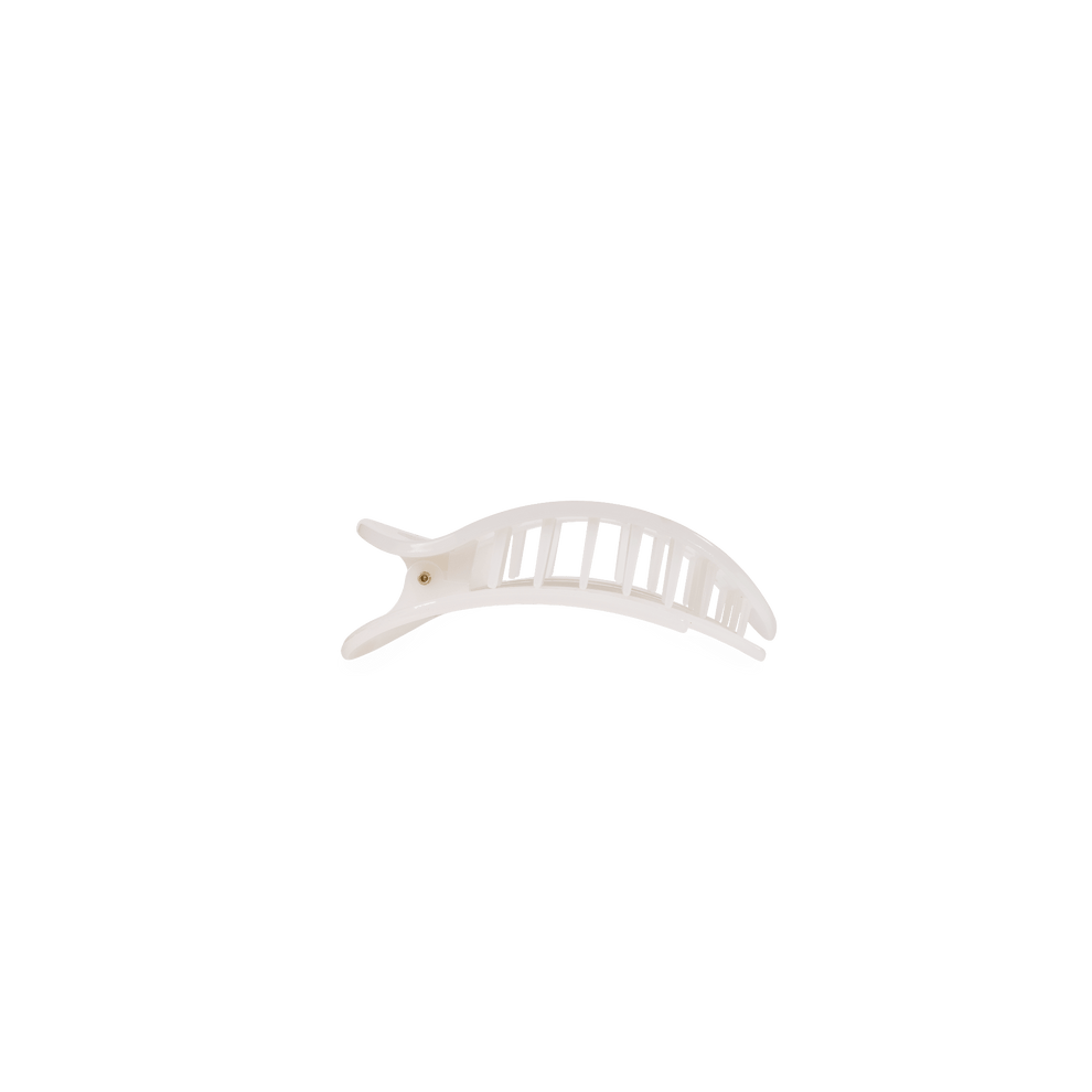 Coconut White Tiny Flat Round Clip - Hair Clips - TELETIES
