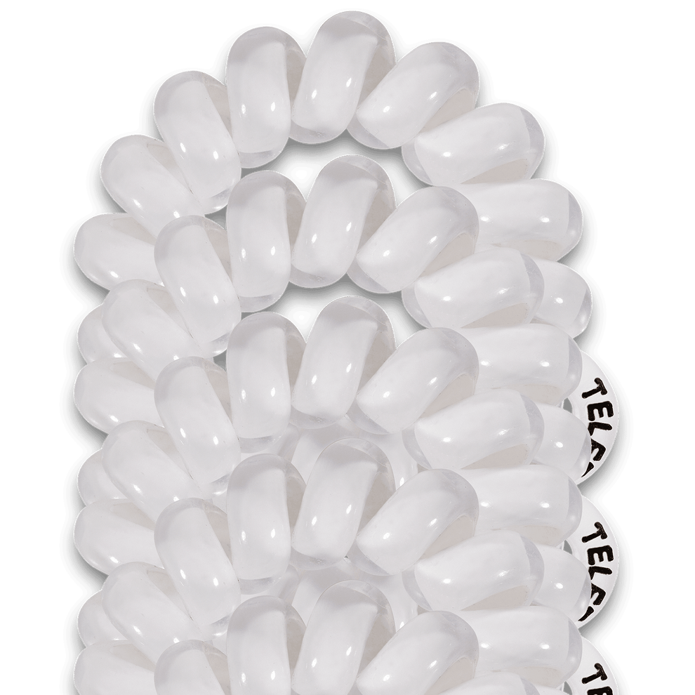 Coconut White Tiny Hair Ties - Hair Ties - TELETIES
