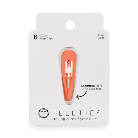 Coral Craze Snap Clips (6Ct)