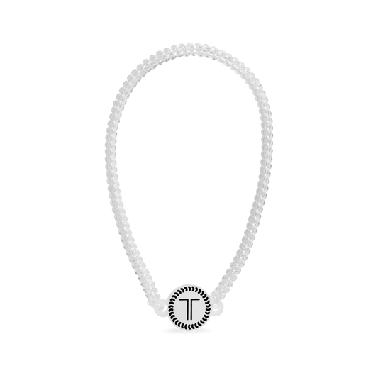 Crystal Clear Headband in White