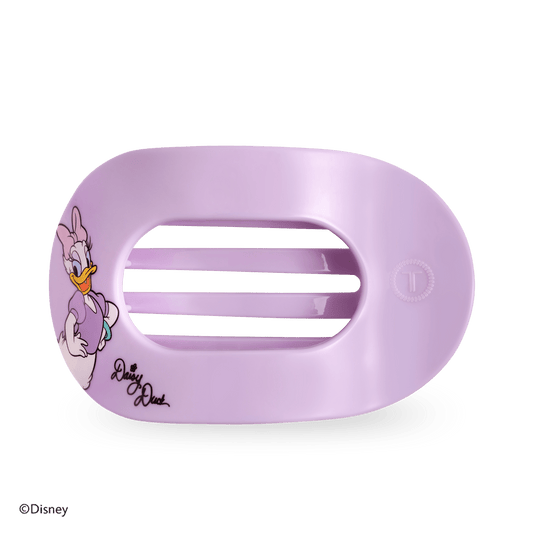 Daisy Duck Large Flat Round Hair Clip in Purple - Large