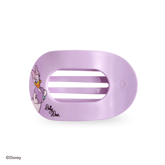 Daisy Duck Medium Flat Round Hair Clip in Purple - Medium