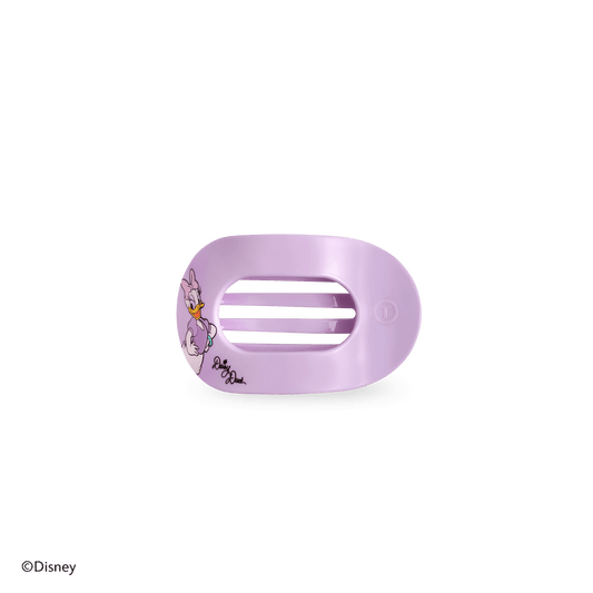 Daisy Duck Tiny Flat Round Hair Clip in Purple - Tiny