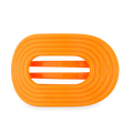 Day Rave Large Flat Round Hair Clip
                in Orange Neon - Large
            