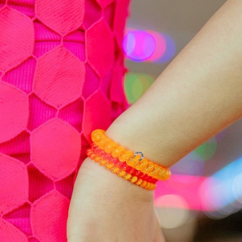 Day Rave Large Hair Ties - Hair Ties - TELETIES
