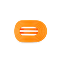 Day Rave Small Flat Round Hair Clip
                in Orange Neon - Small
            