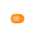 Day Rave Tiny Flat Round Hair Clip
                in Orange Neon - Tiny
            