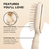 Detangler Hair Brush for Fine Hair – Tan - Hairbrush - TELETIES
