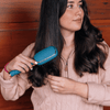Detangler Hair Brush for Fine Hair - Teal With It - Hairbrush - TELETIES
