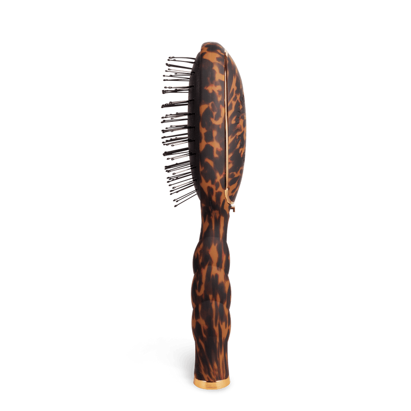 TELETIES - Detangler Hair Brush for Fine Hair – Tortoise in Brown - Full Size - Image 2