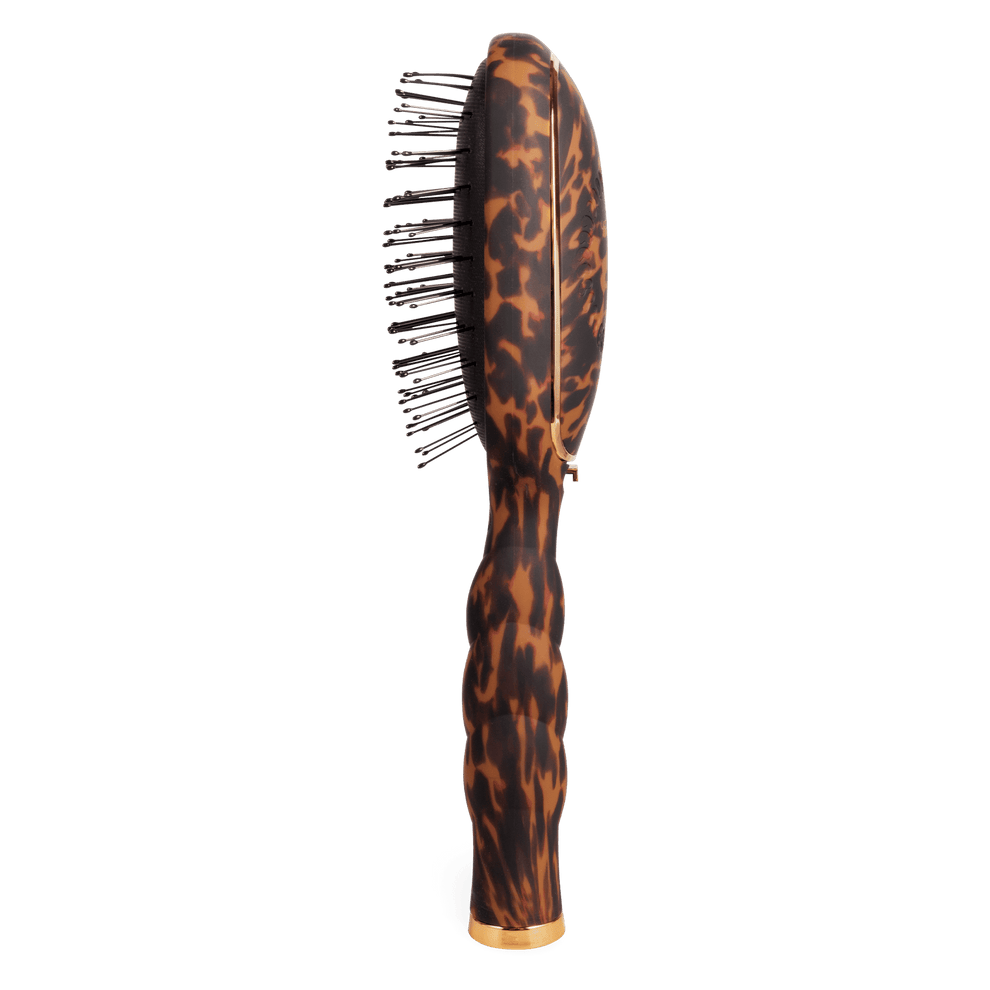 Detangler Hair Brush for Fine Hair – Tortoise - Hairbrush - TELETIES

