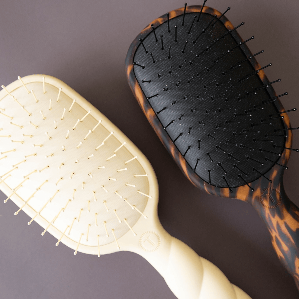 Detangler Hair Brush for Fine Hair – Tortoise - Hairbrush - TELETIES
