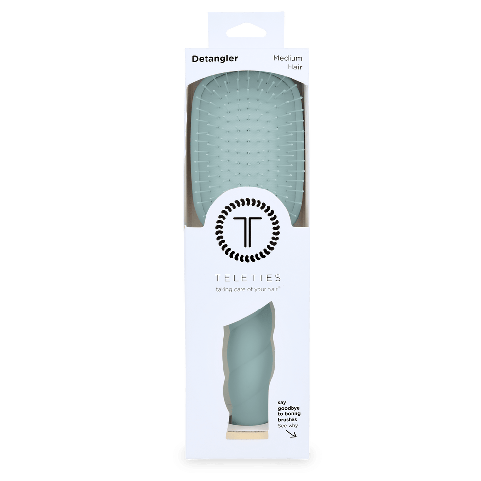 Detangler Hair Brush for Medium Hair – Blue - Hairbrush - TELETIES

