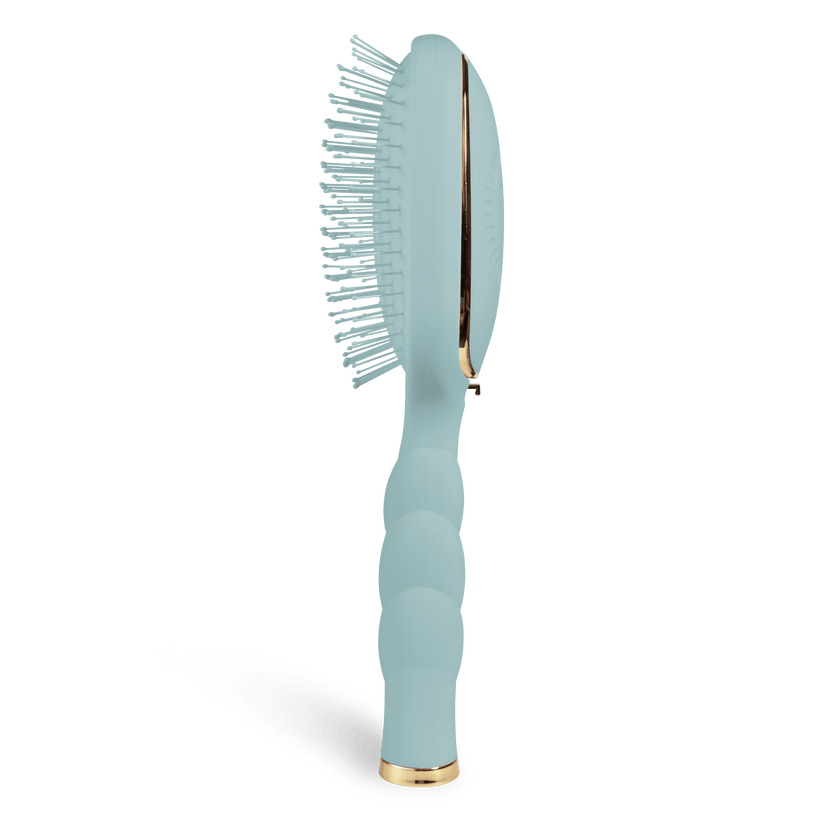 TELETIES - Detangler Hair Brush for Medium Hair – Blue in Blue - Full Size - Image 3